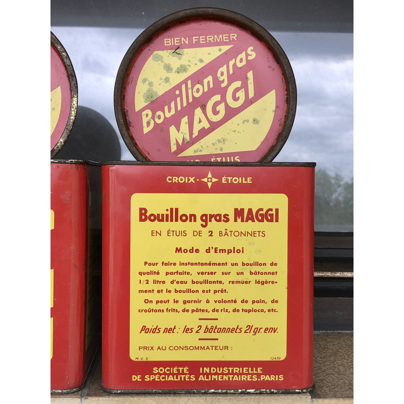 Boîtes "Bouillon MAGGI" des années 50