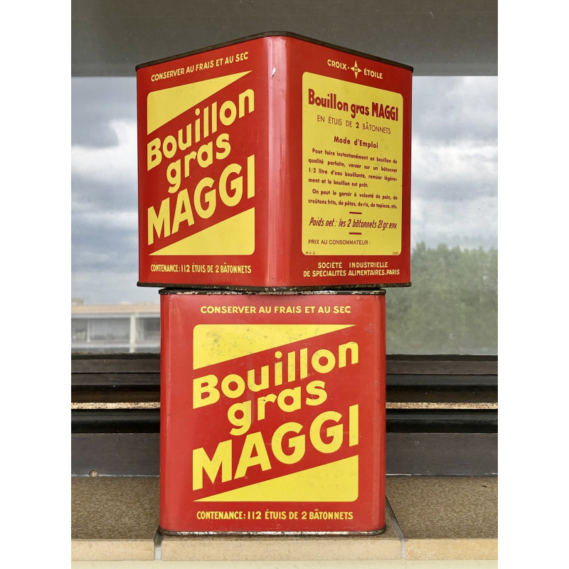 Boîtes "Bouillon MAGGI" des années 50