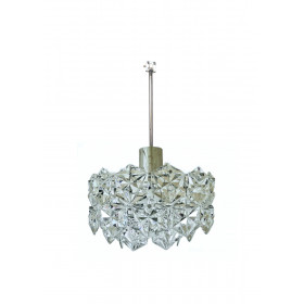 Kinkeldey Lustre à pampilles de cristal - Germany 70's