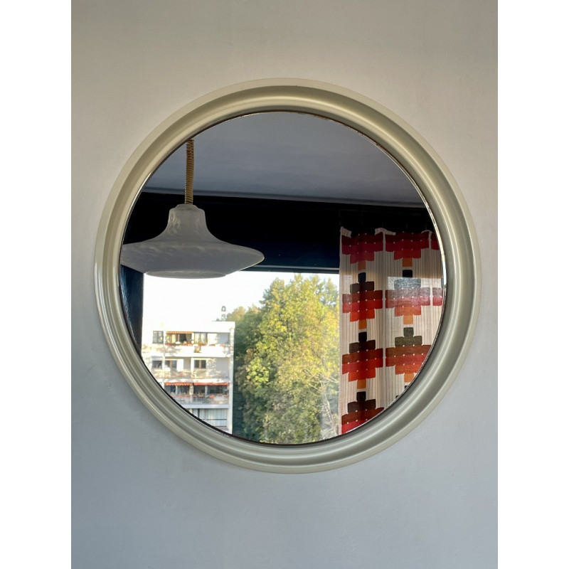 Miroir rond Pop vintage 1970s