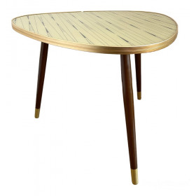 Table basse tripode plateau verre...