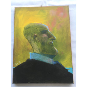 Tableau peinture portrait "Soleil...