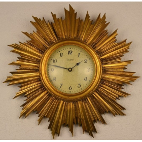 Horloge murale "soleil" Vedette vintage 1960s