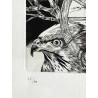 Gravure de Guy Achille Lamarque « Faune dans faune »