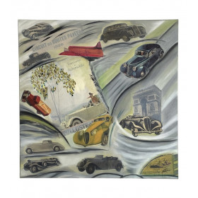 Tableau peinture acrylique « Voyage dans le passé »