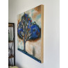 Tableau peinture acrylique « L'arbre bleu »