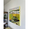Tableau peinture acrylique « Ambiance marine »