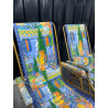 Deux transats vintage chaises longues lafuma design 1970