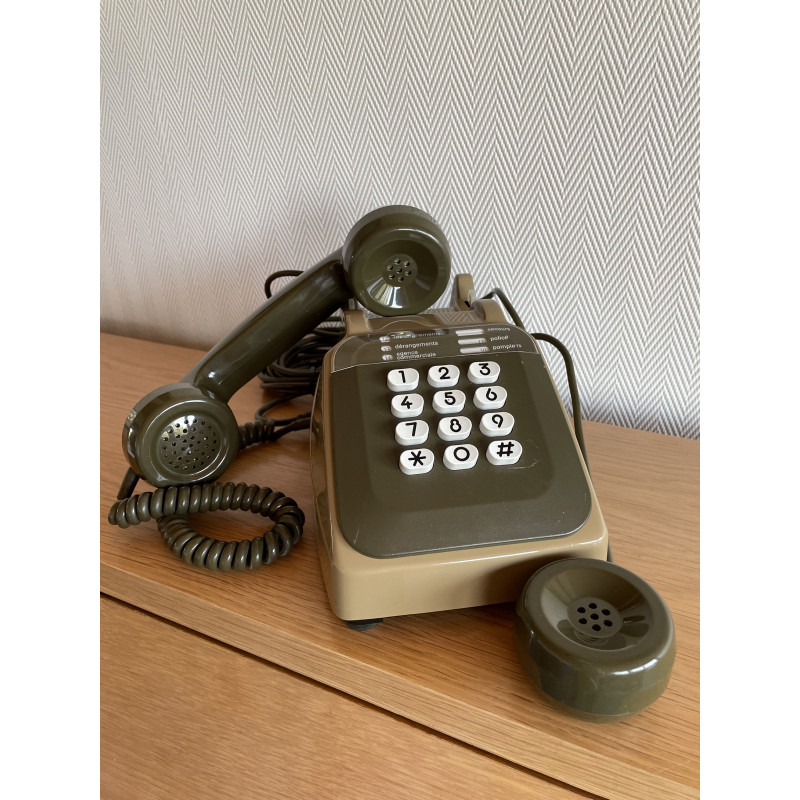 Téléphone vintage Socotel à touches des années 80