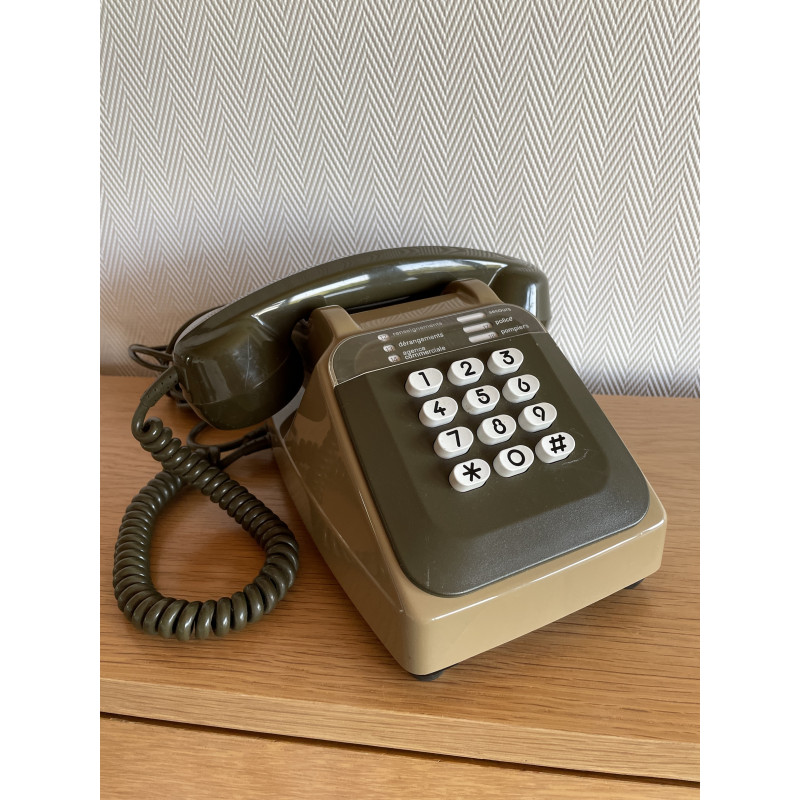 Téléphone vintage Socotel à touches des années 80