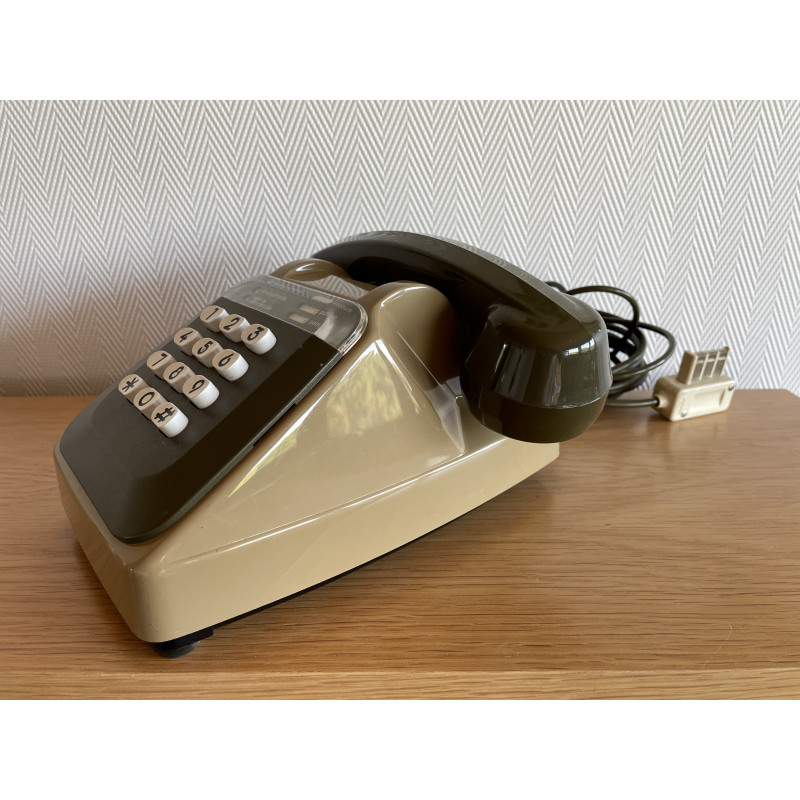 Téléphone vintage Socotel à touches des années 80