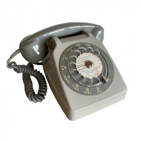 Téléphone vintage Socotel à cadran des années 70