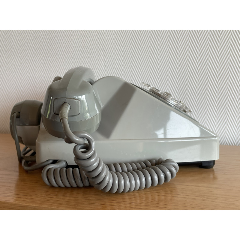 Téléphone vintage Socotel à cadran des années 70