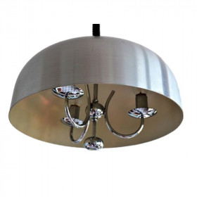 Suspension en aluminium brossé vintage Germany 1970s