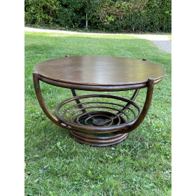 Table basse en rotin