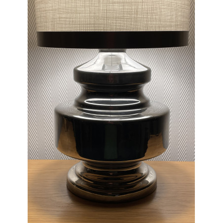 Lampadaire Inclinable Sur Pied Douche 1970 Métal Chromé Trois Spots L2331 144558