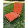 Transat Chaise longue orange vintage Jan Kurz