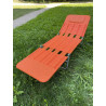 Transat Chaise longue orange vintage Jan Kurz