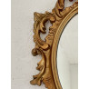 Miroir baroque bois doré 30 x 20 cm