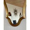 Miroir vintage en bois bronzé 60 x 40 cm