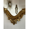 Miroir mural style baroque ancien moulures dorées