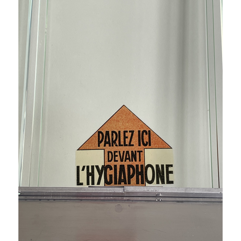 Hygiaphone de guichet 1970