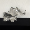 Vide poche "éléphant" en cristal Art Vannes France