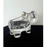Vide poche "éléphant" en cristal Art Vannes France