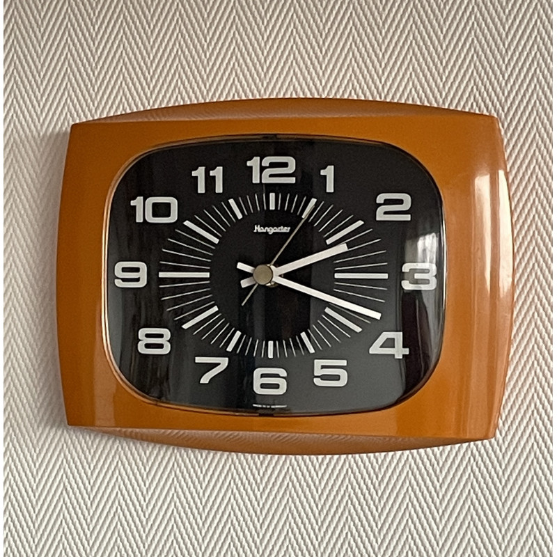 Horloge Orange Hangarter Space Age 70s