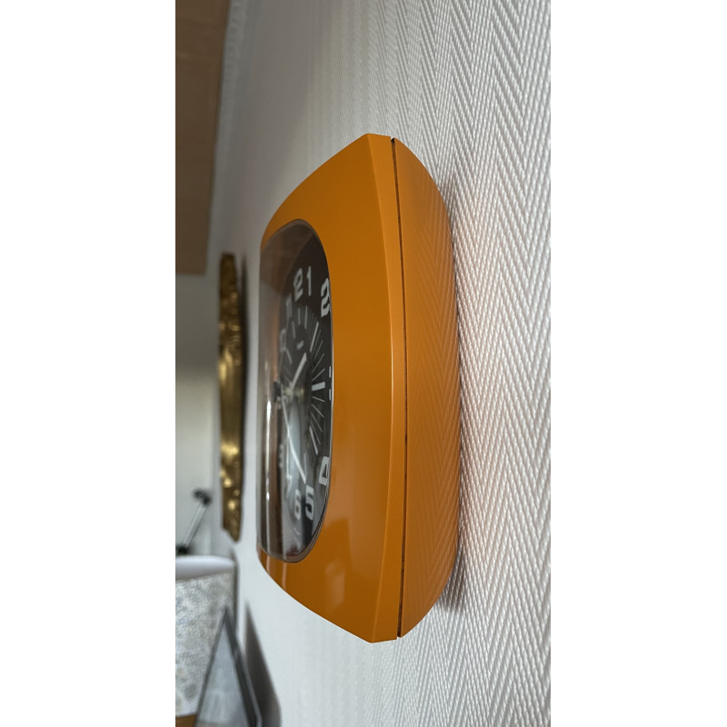 Horloge Orange Hangarter Space Age 70s