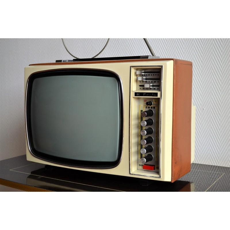 Téléviseur portatif REELA TV3200 vintage 1970s Téléviseur portatif REELA TV3200 vintage 1970s