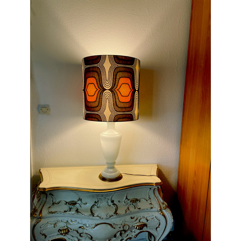 Lampe de meuble opaline blanche Electro