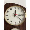 Horloge murale dateur thermomètre vintage 1960s