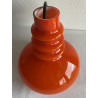 Peill & Putzler plafonnier suspension opaline orange vintage années 60 70