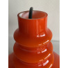 Peill & Putzler plafonnier suspension opaline orange vintage années 60 70