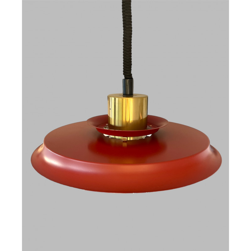 Vitrika Lampe suspension Red en laiton, Danemark