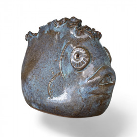 ALEXANDRE KOSTANDA Vase pique fleurs zoomorphe en céramique