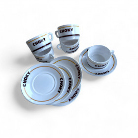Set de 5 tasses et soucoupes CHOKY -...
