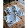 Set de 5 tasses et soucoupes CHOKY - arcopal FRANCE