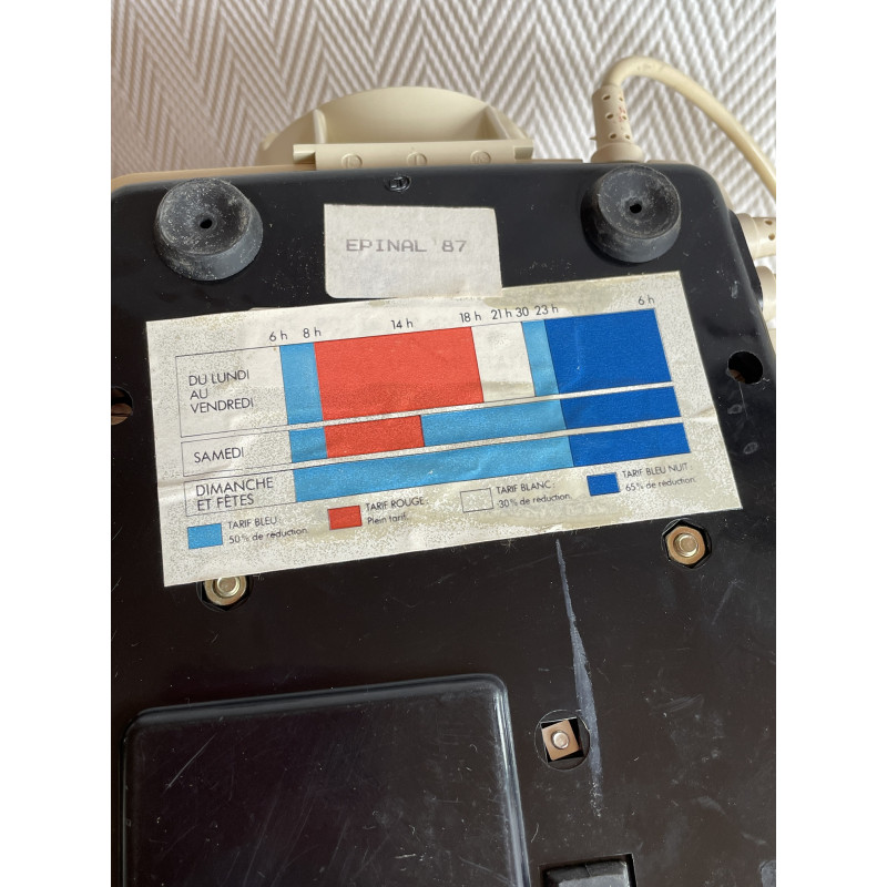 Téléphone vintage Socotel à cadran, 1980
