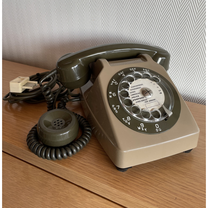 Téléphone Vintage Socotel à cadran des années 80