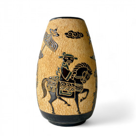Vase d'art en céramique vintage des...