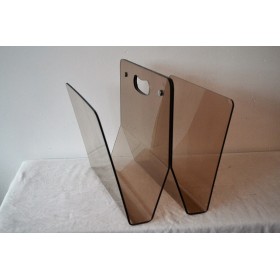 Porte-revues plexiglas design des années 70