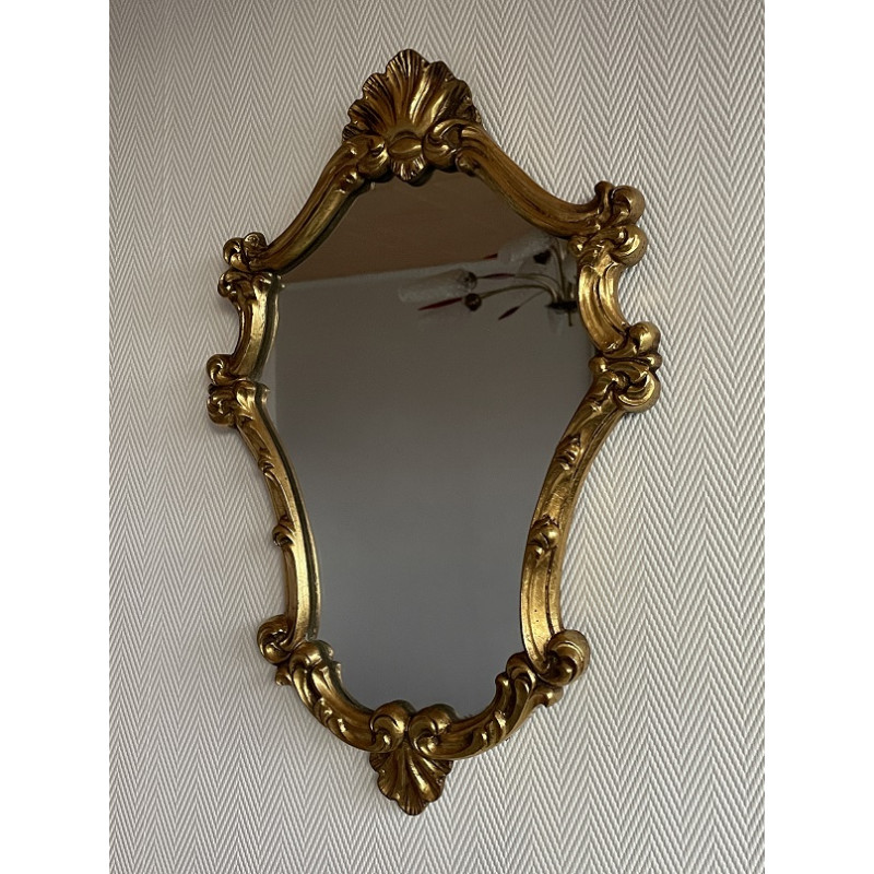 Miroir doré style baroque