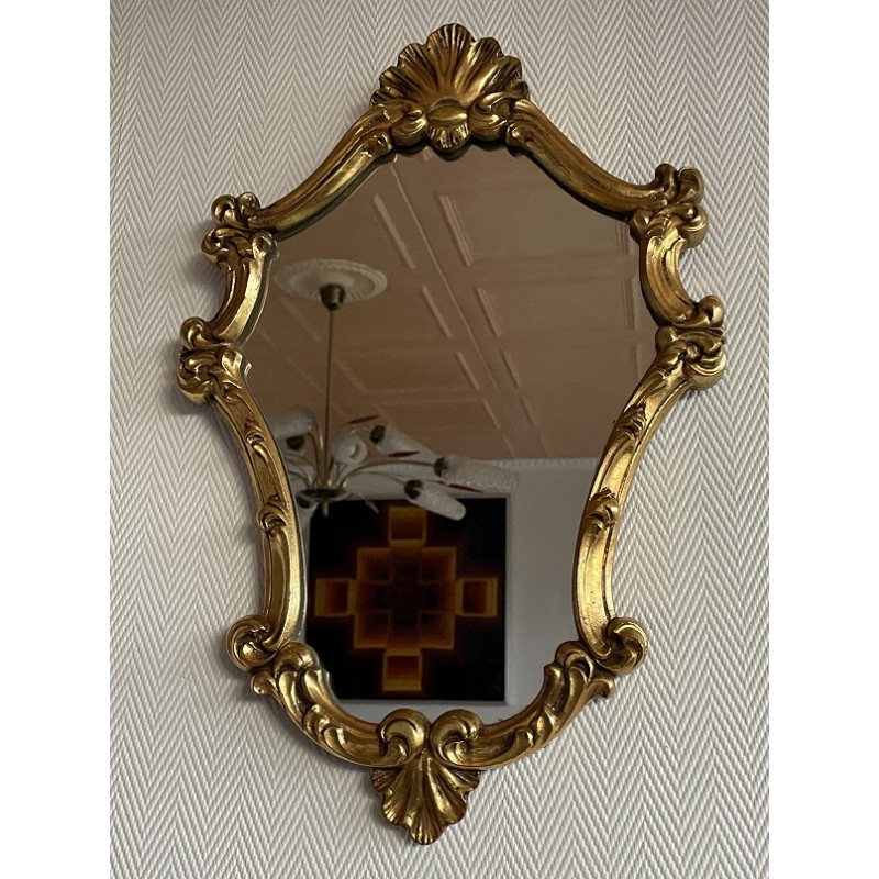 Miroir doré style baroque