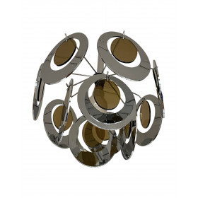 Lustre suspension métal et plexiglas...