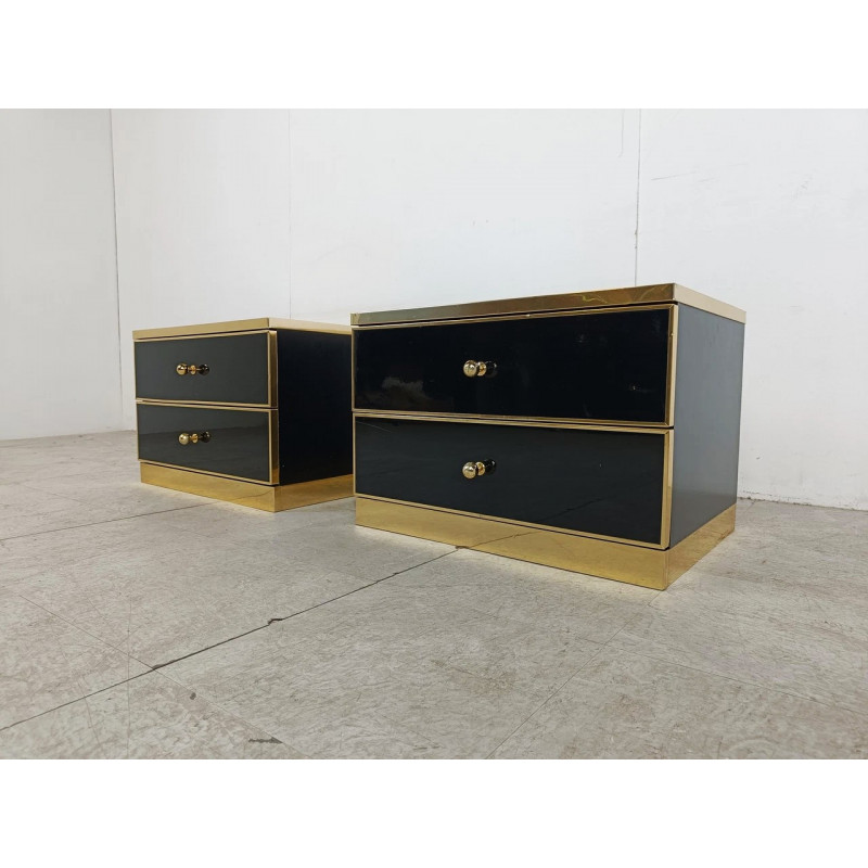 Paire de tables de chevet vintage - Années 70