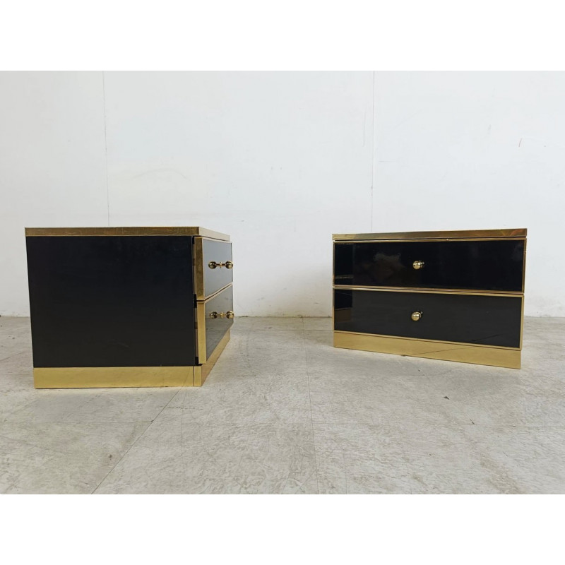 Paire de tables de chevet vintage - Années 70
