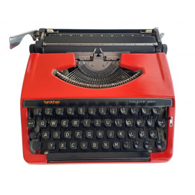 Machine à écrire rouge BROTHER Deluxe...