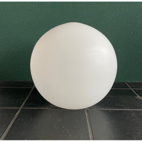 Globe opaline blanc mat D15cm - Ouv. 4cm